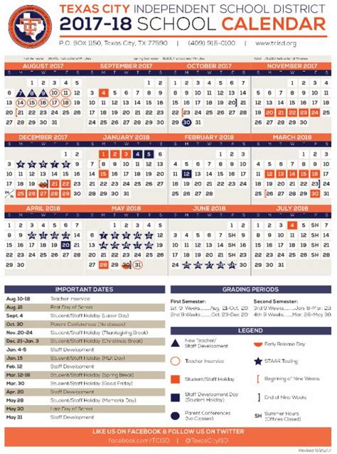 Tcisd Calendar